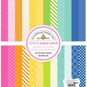 Paquete 12x12 - cupcakes & candles petite prints